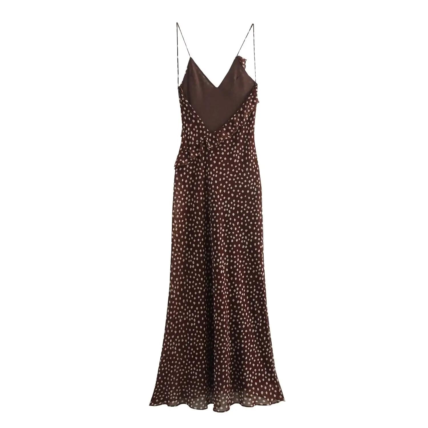 Robe à bretelles sans manches pour femmes, vêtements de Style européen et américain, à la mode, Simp