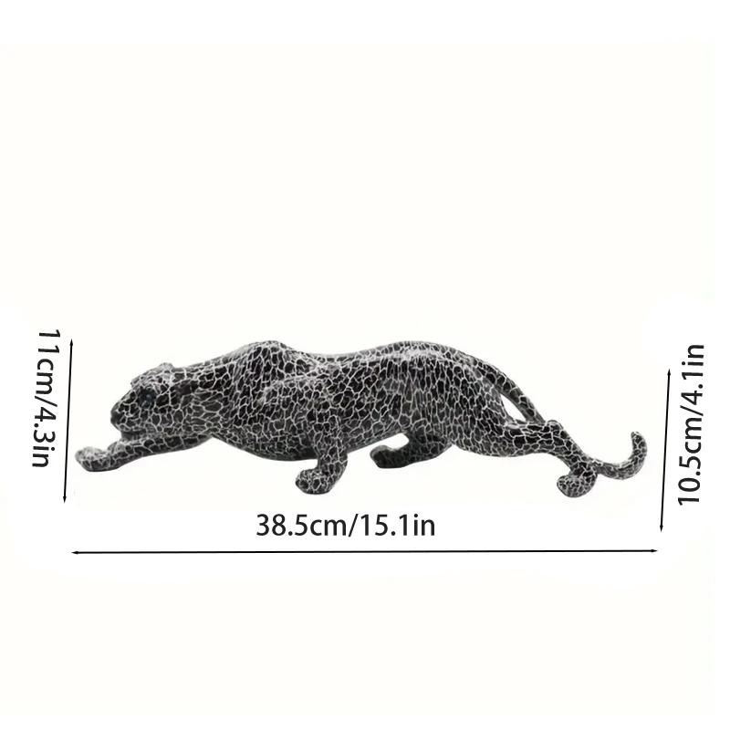 Résine guépard Fiugrine moderne créatif léopard Sculpture décorative panthère Statue maison Bar salo