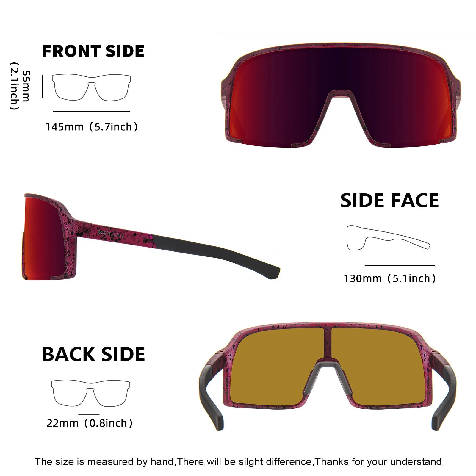 JULI lunettes de soleil polarisées pour hommes femmes, coupe-vent Sports de plein air cyclisme cours