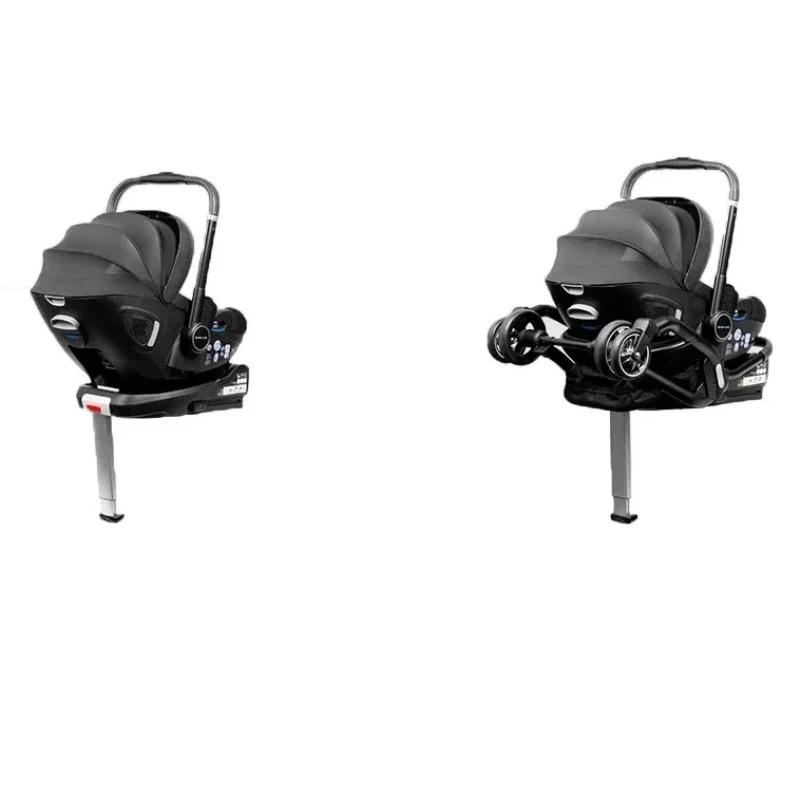 Poussette légère et portable pour nouveau-né, siège auto enfant, poussette bébé de luxe 4-en-1 avec 