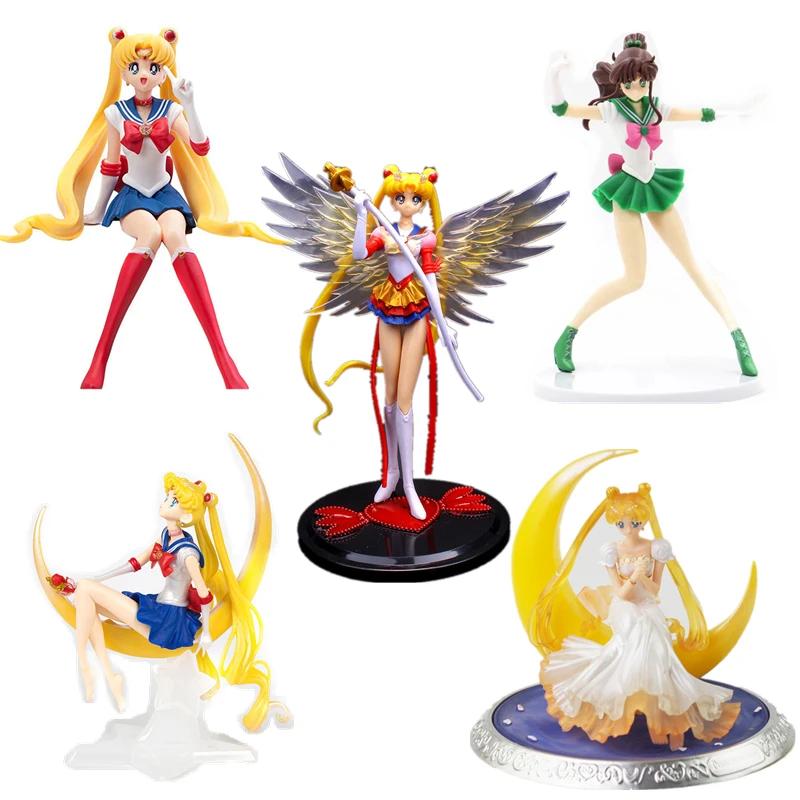 Figurine de marin lune, dessin animé Jupiter Makoto Venus Minako Tsukino, poupée lapin, jouet petite