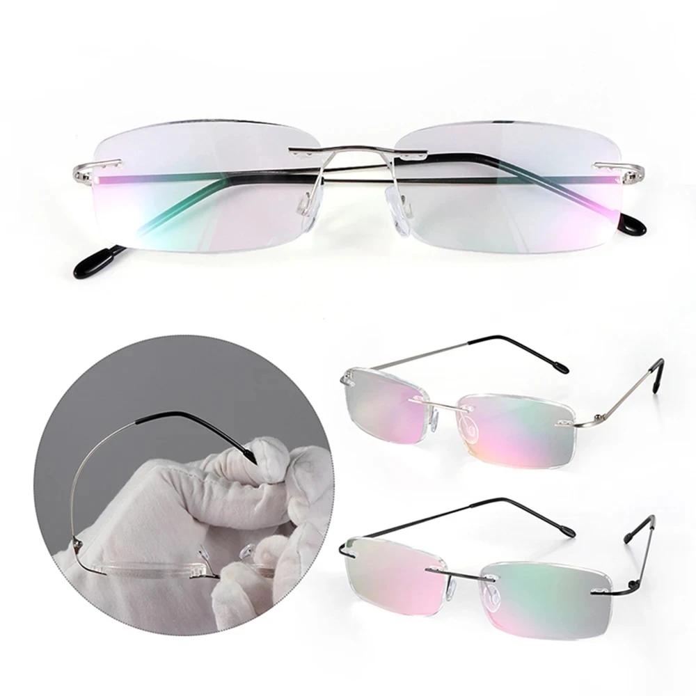 May Flower-Lunettes de lecture sans monture en titane pour hommes et femmes, blocage de la lumière b