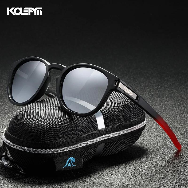 KDEAM 2026 Lunettes de soleil polarisées rondes classiques TR90 Lunettes de soleil de sport décontra