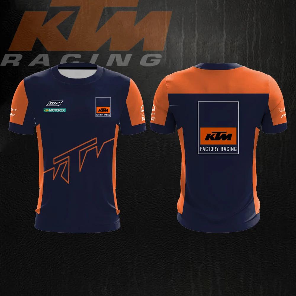 Nouveau T-shirt d'été 2026 pour hommes, col rond, manches courtes, pour les passionnés de moto, spor