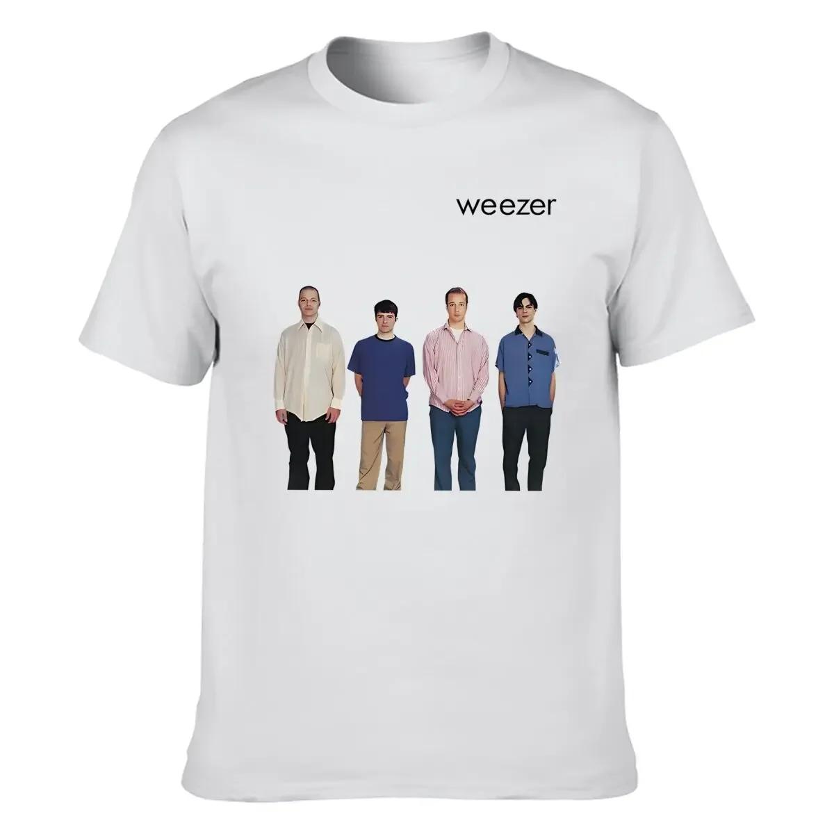 Weezer 1994 album bande impression T-shirt hommes été hip-hop rue décontracté ample T-shirt surdimen