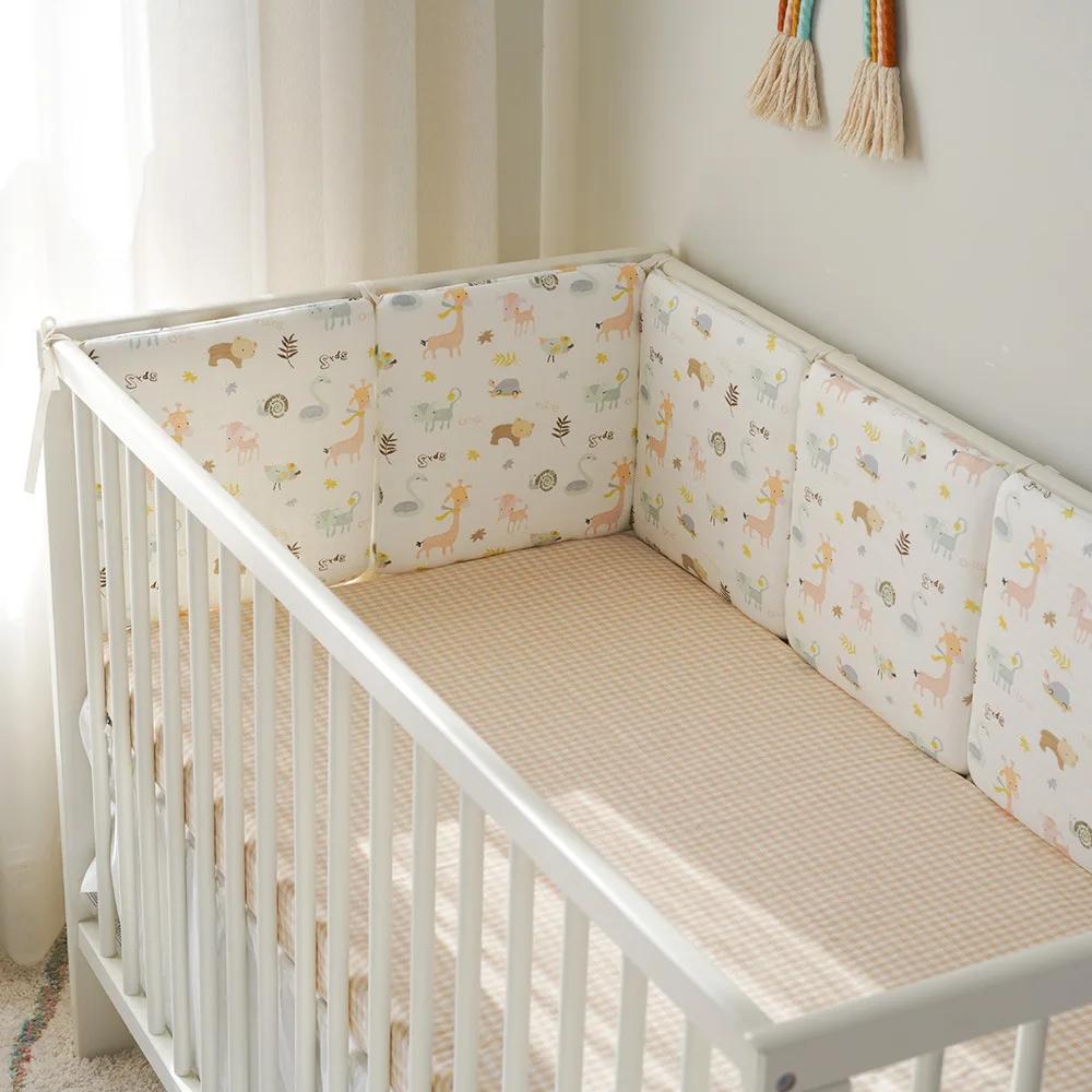 Pare-chocs lit bébé lavable protection anti-collision sécurité nouveau-né 6 pièces R64