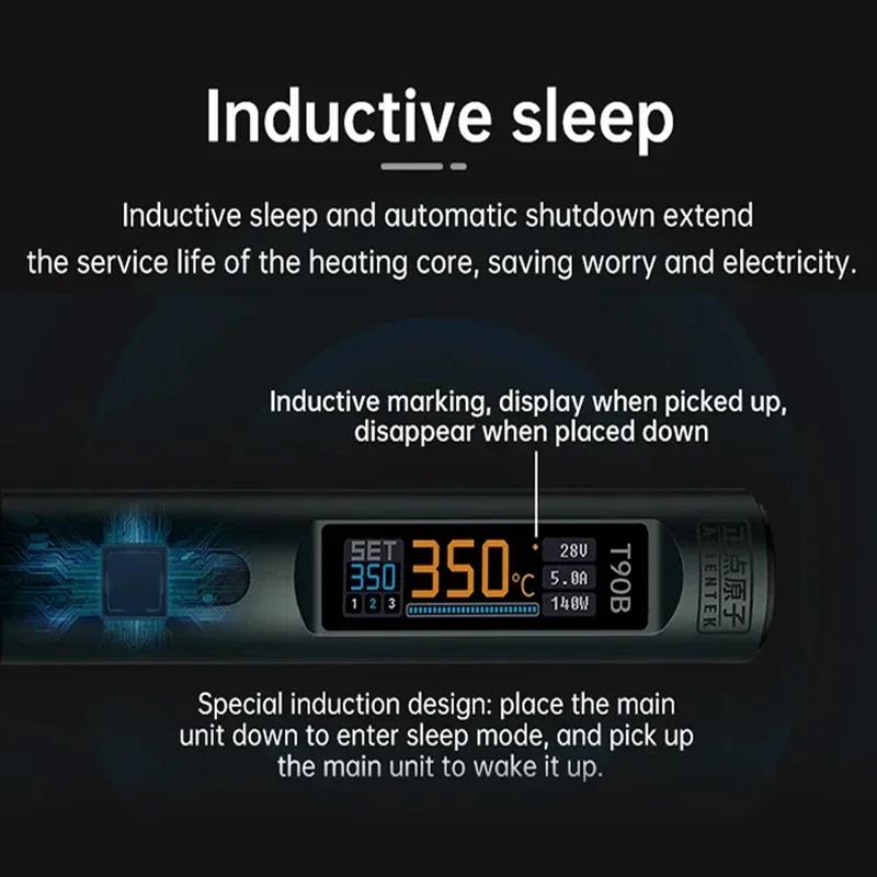 ALIENTEK T90 fer à souder intelligent 140W affichage numérique Portable sommeil automatique PCB préc