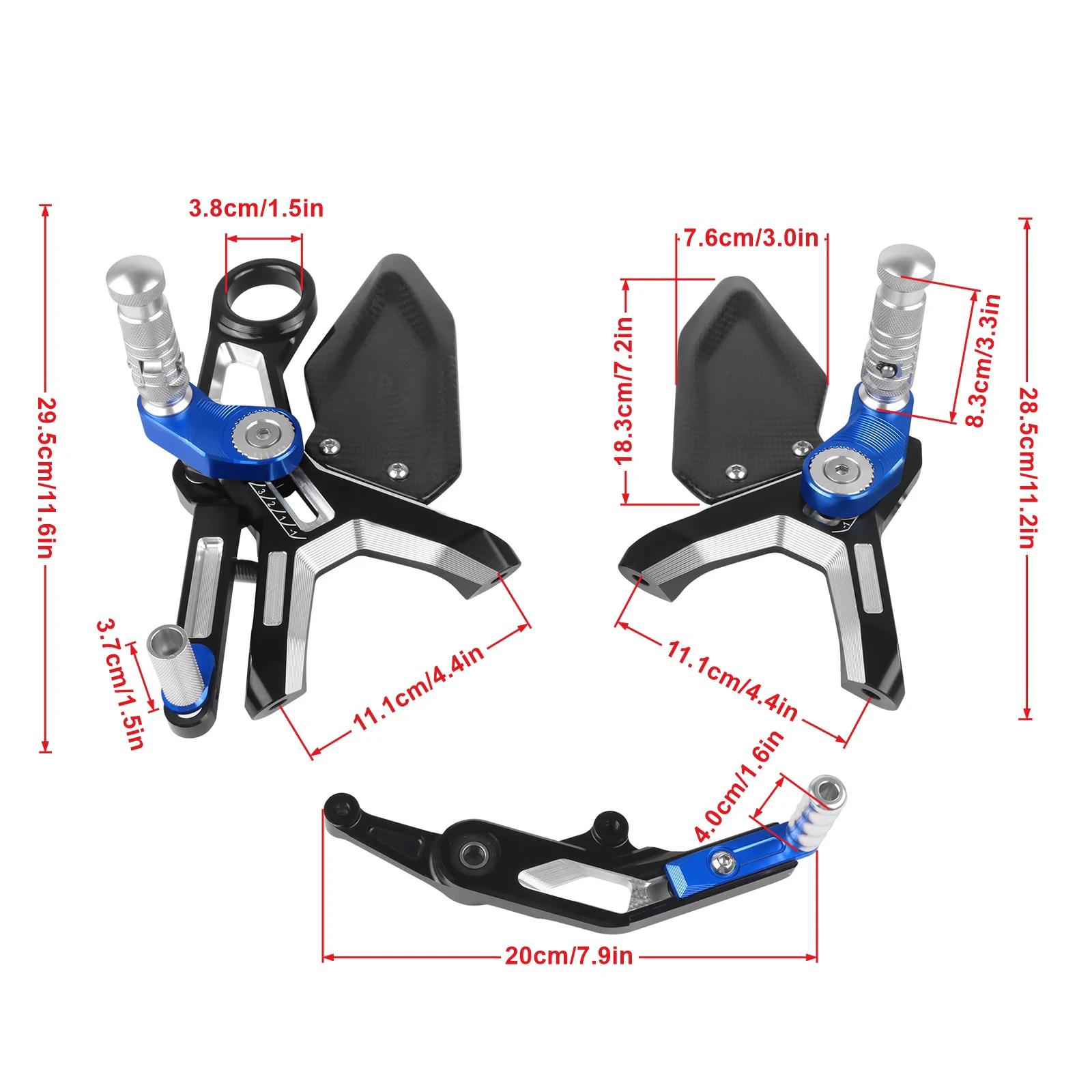 Repose-pieds réglables en fibre de carbone pour moto BMW S1000RR S 1000 RR 2015-2018