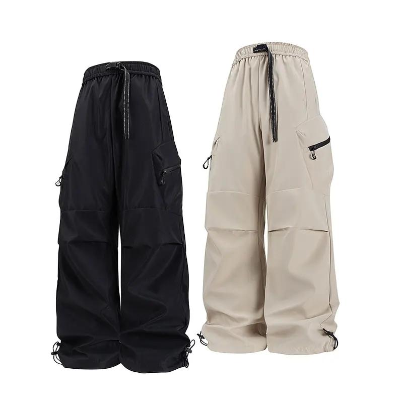 Printemps automne pantalon décontracté mode ample confortable respirant plusieurs poches Cargo panta