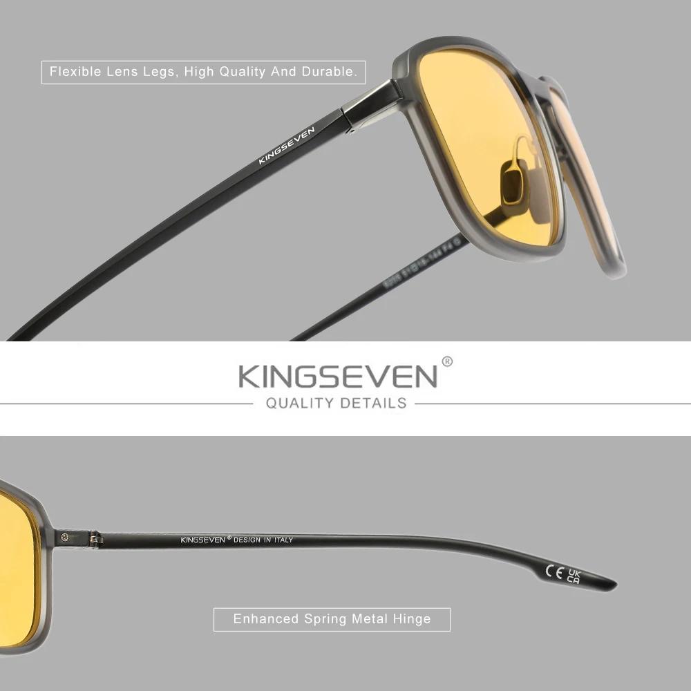 KINGSEVEN lunettes bloquant la lumière bleue nouvelle mode lentille optique transparente hommes/femm
