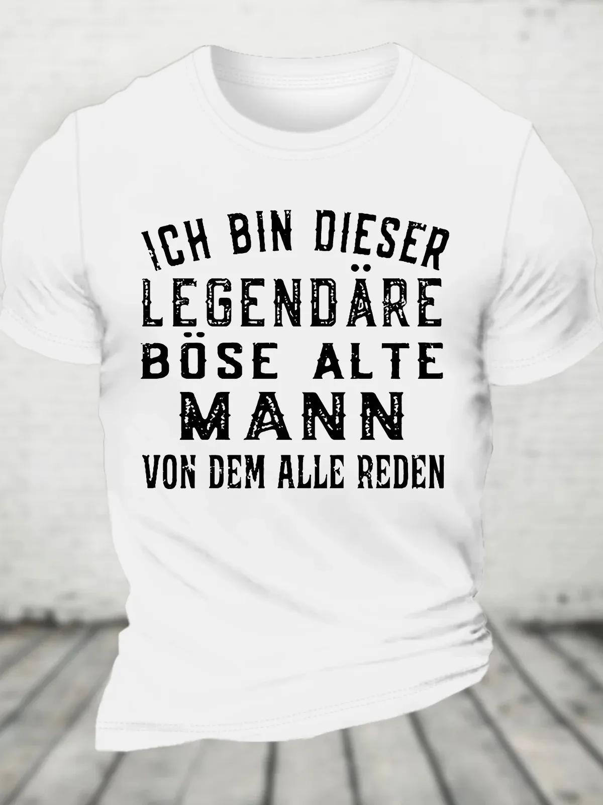 T-shirt en coton Ich Bin Dieser ATIONS, T-shirt fin pour les hommes