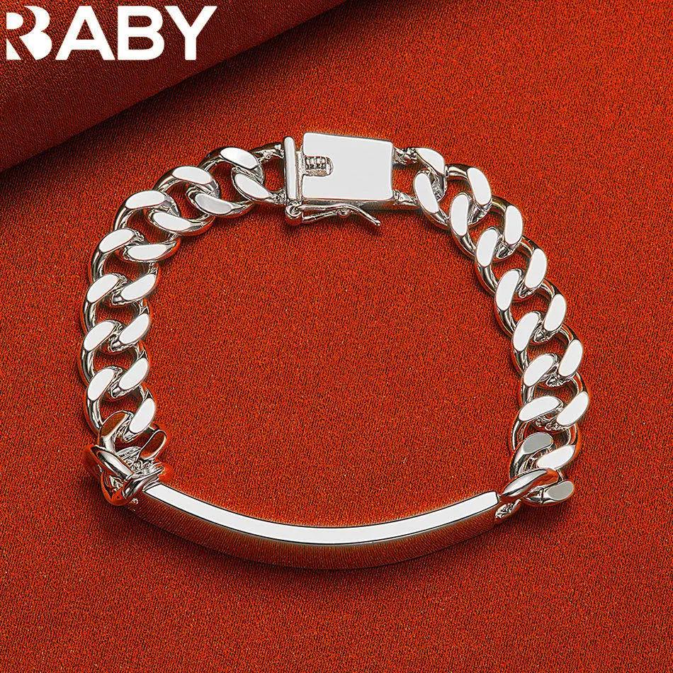 URBABY – Bracelets à chaîne carrée en argent Sterling 925 pour femmes, cadeau d'anniversaire de mari