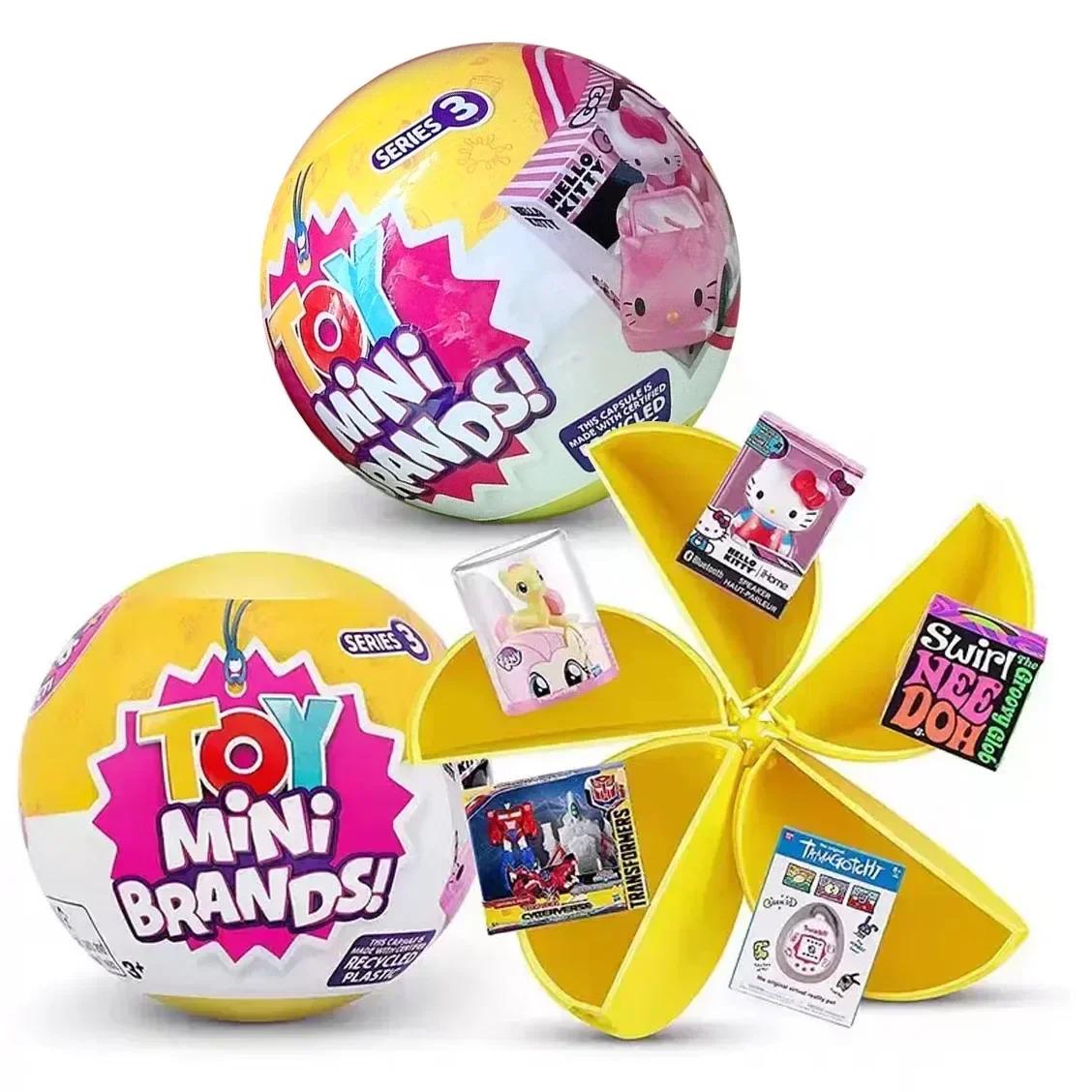 Gashapon Capsule jouet figurines de dessin animé Miniature mystère Surprise balle Mini marques jouet