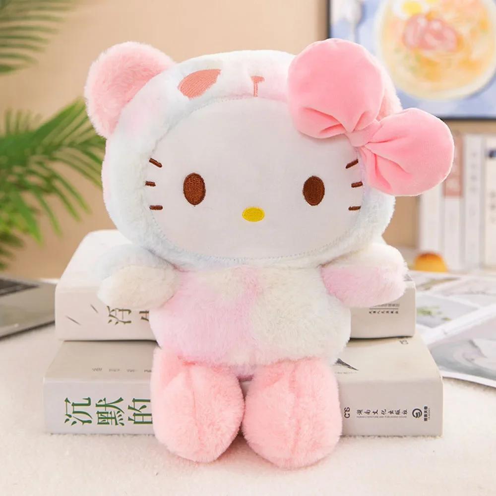 25CM Kawaii Sanrio peluche Hello Kitty cannelle Kuromi Pochacco peluche poupée dessin animé mignon j