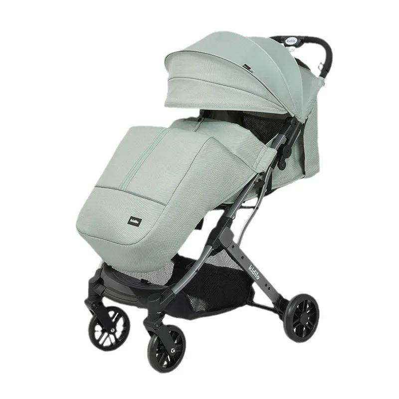 Poussette pour bébé à Absorption des chocs, paysage élevé, portable, pliable, de voyage, assise et a