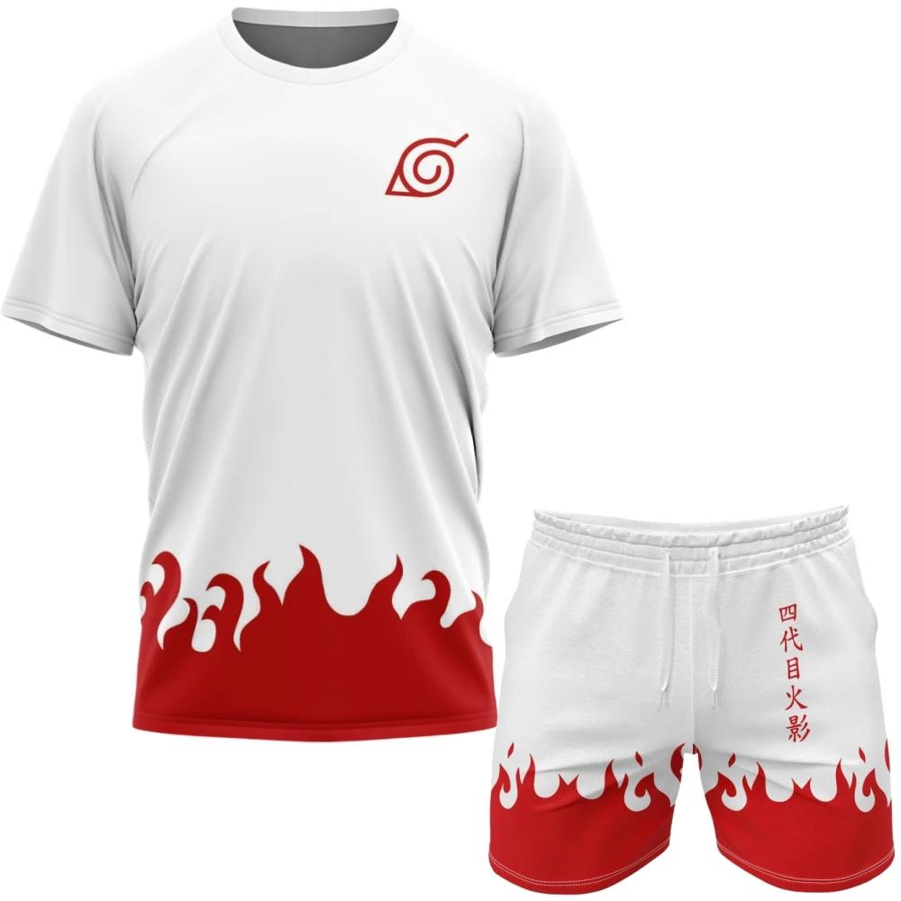 Nouvelle collection printemps-été Naruto : Ensemble de sport ample à manches courtes et shorts, gran