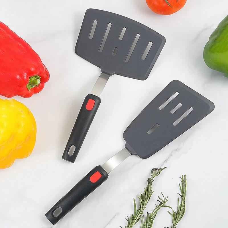 Spatule en Silicone pour Pots antiadhésifs, résistante aux hautes températures, spatule à frire dome