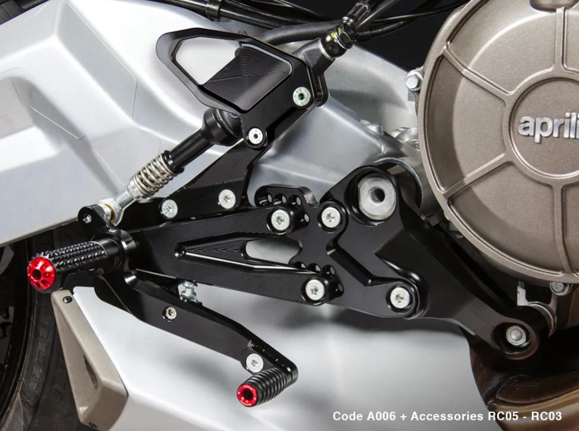 Repose-pieds arrière réglable CNC pour moto, pour Aprilia RS660/Tuono660 2021 2022 2023 2024 2025