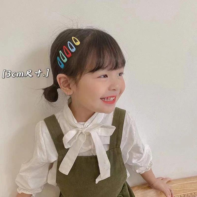 Pinces à cheveux BB colorées en forme de goutte d'eau pour enfants, 20 pièces/lot, 3cm, jolies éping