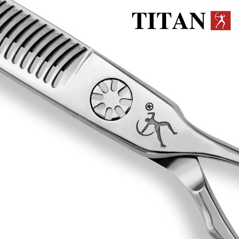 Titan ciseaux à cheveux en acier vg10, fait à la main sharp ciseaux