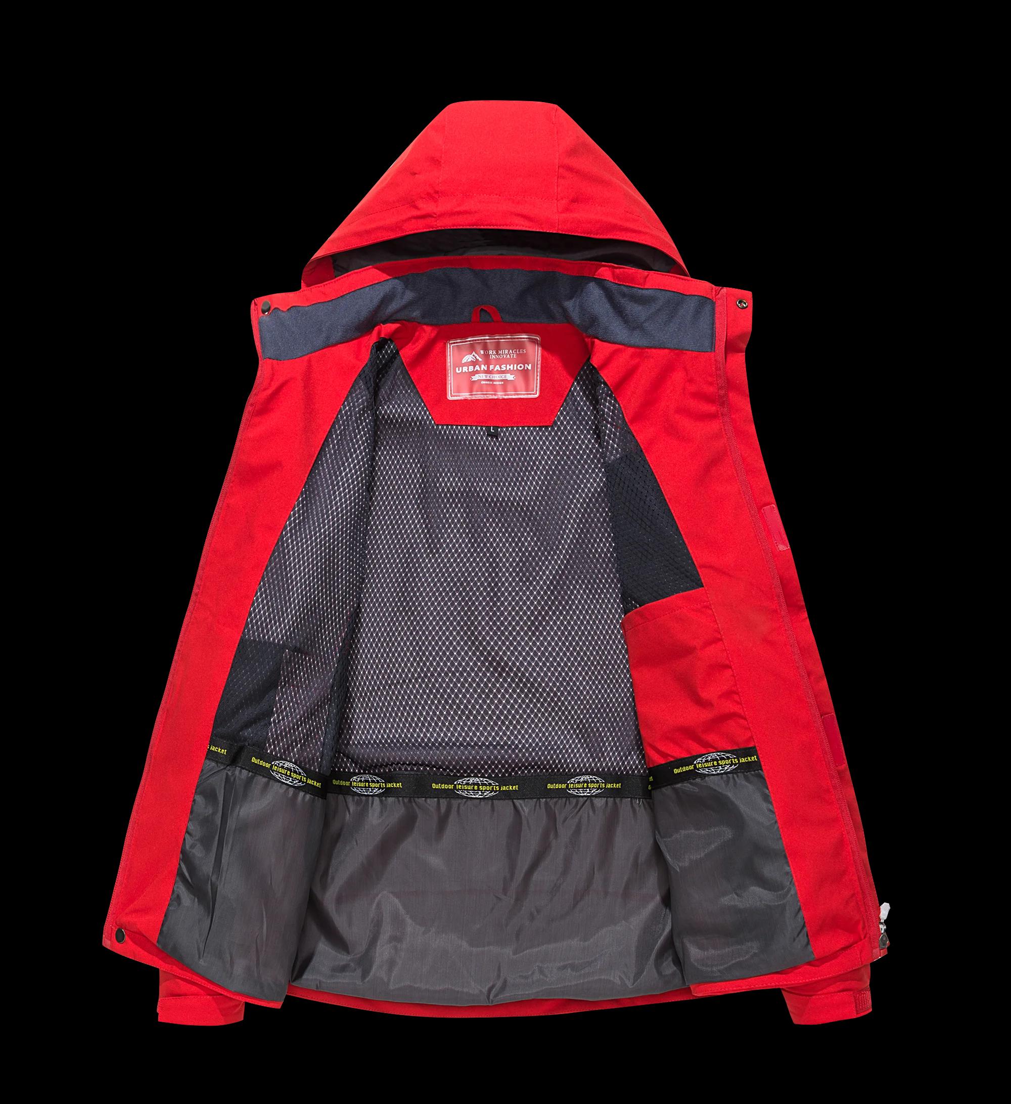 Veste de randonnée imperméable pour hommes, grande taille, coupe-vent, Camping, chasse, course à pie