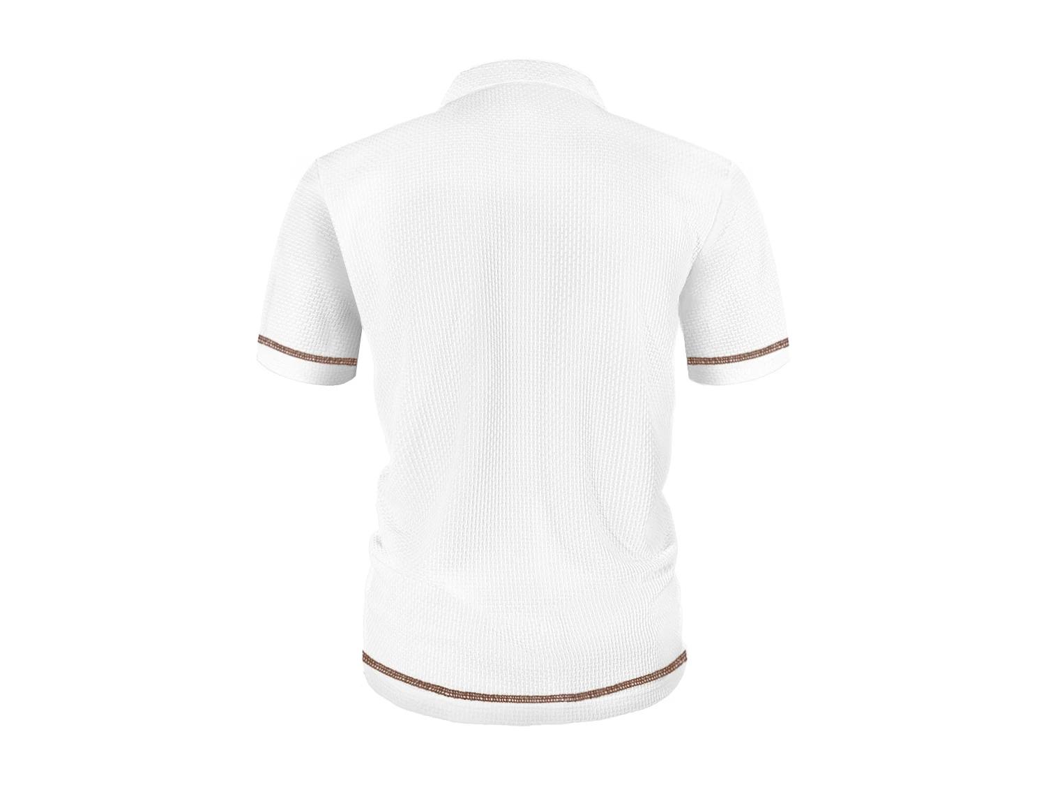 POLO d'été à revers en soie glacée pour hommes, T-shirt à manches courtes, haut pour hommes
