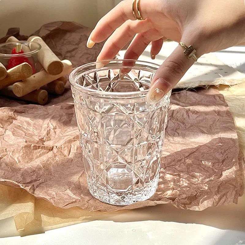 Ensemble de verres pour boire des tasses à whisky domestiques, 10,5 oz, peinture diamant, verre à vi