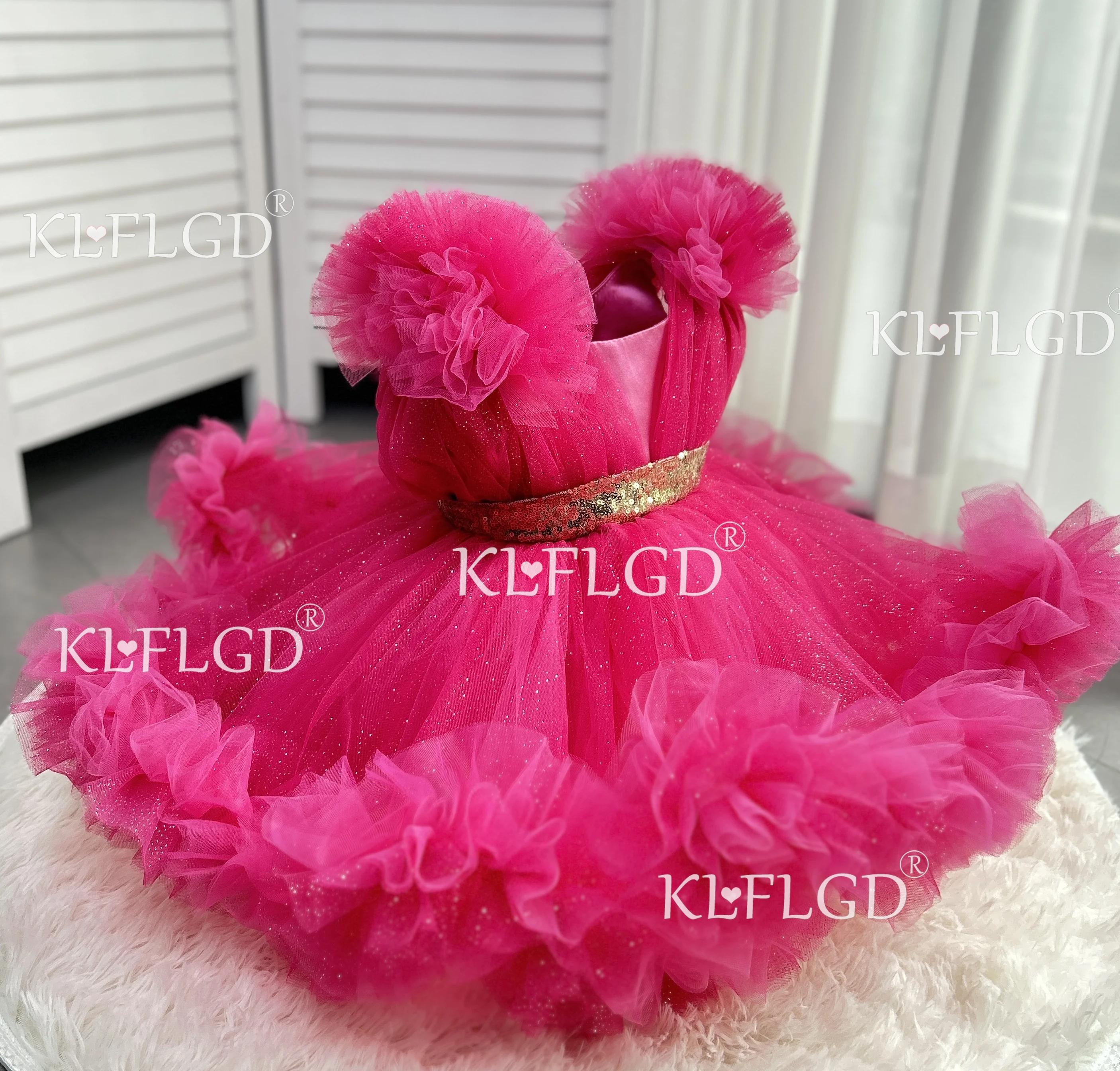 KLFGDNew style filles robe de luxe fête élégante fille robe de soirée robes de concours pour enfant 