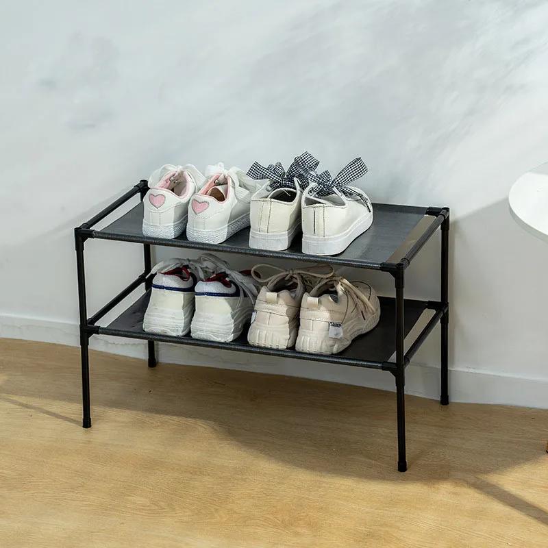 Armoire à chaussures domestique 2 couches, anti-poussière, épais, Durable, pour salon, pantoufles, b