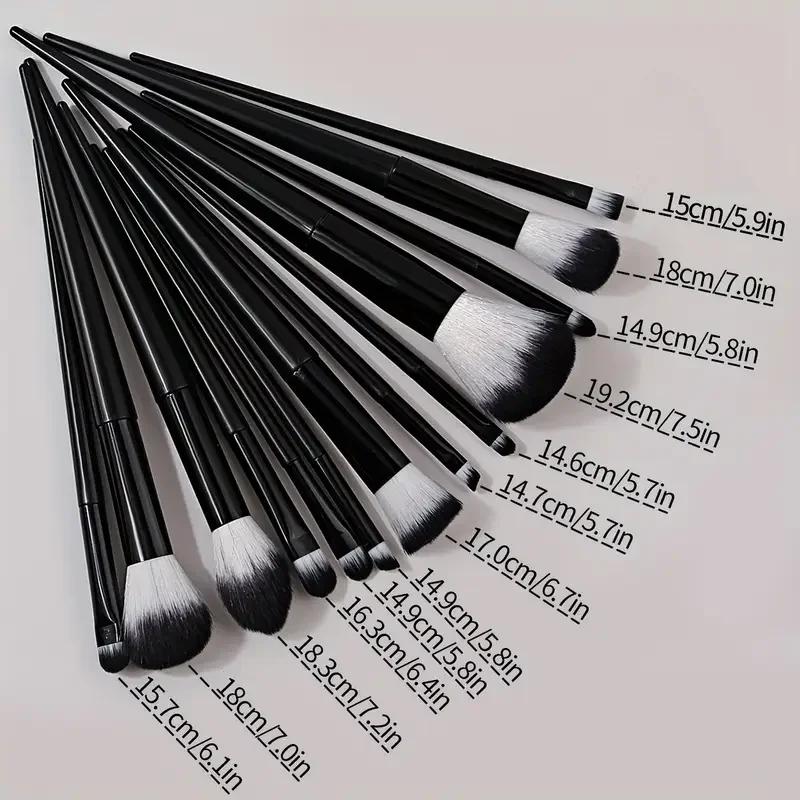 Ensemble de pinceaux de maquillage, 13 pièces, doux et moelleux, ombre à paupières, fond de teint, B
