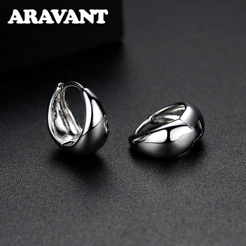 Boucles d'oreilles en argent 925 pour femmes, 14mm, or 18 carats, bijoux à la mode
