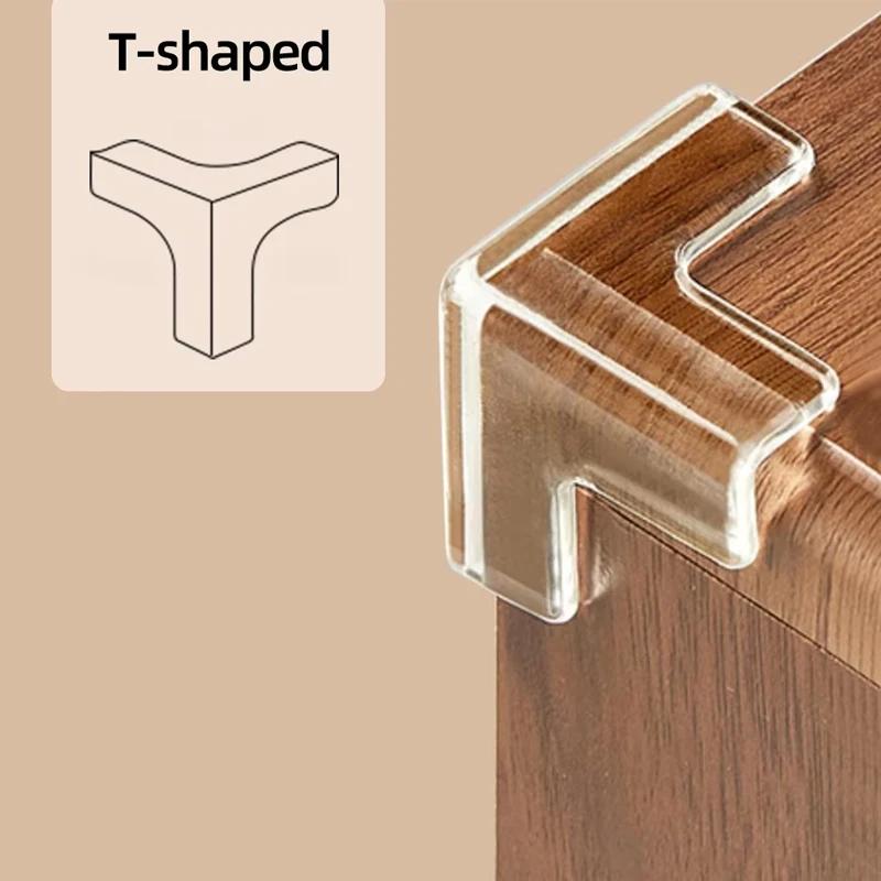 Protection d'angle de table en silicone pour la sécurité des bébés, protection transparente des bord