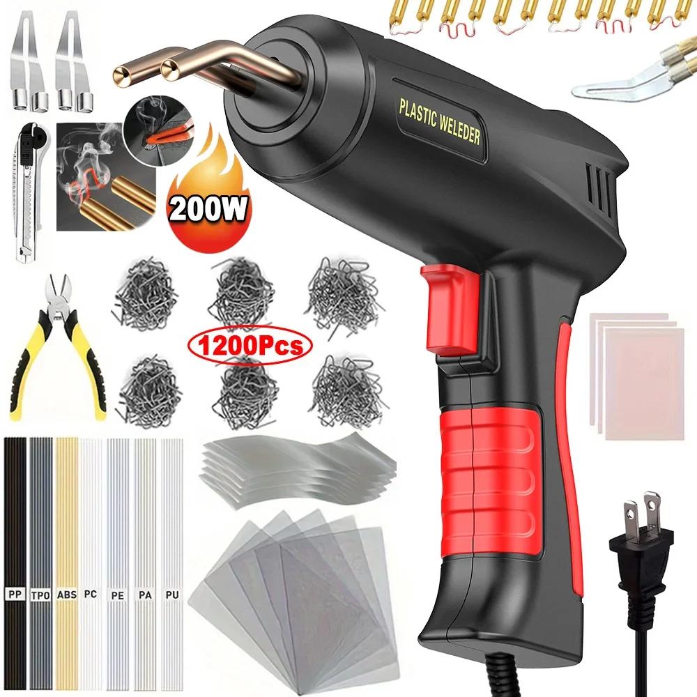 Kit de soudage du plastique 2 en 1 amélioré, agrafeuse à chaud, pistolet à souder, 6/4 Types d'agraf