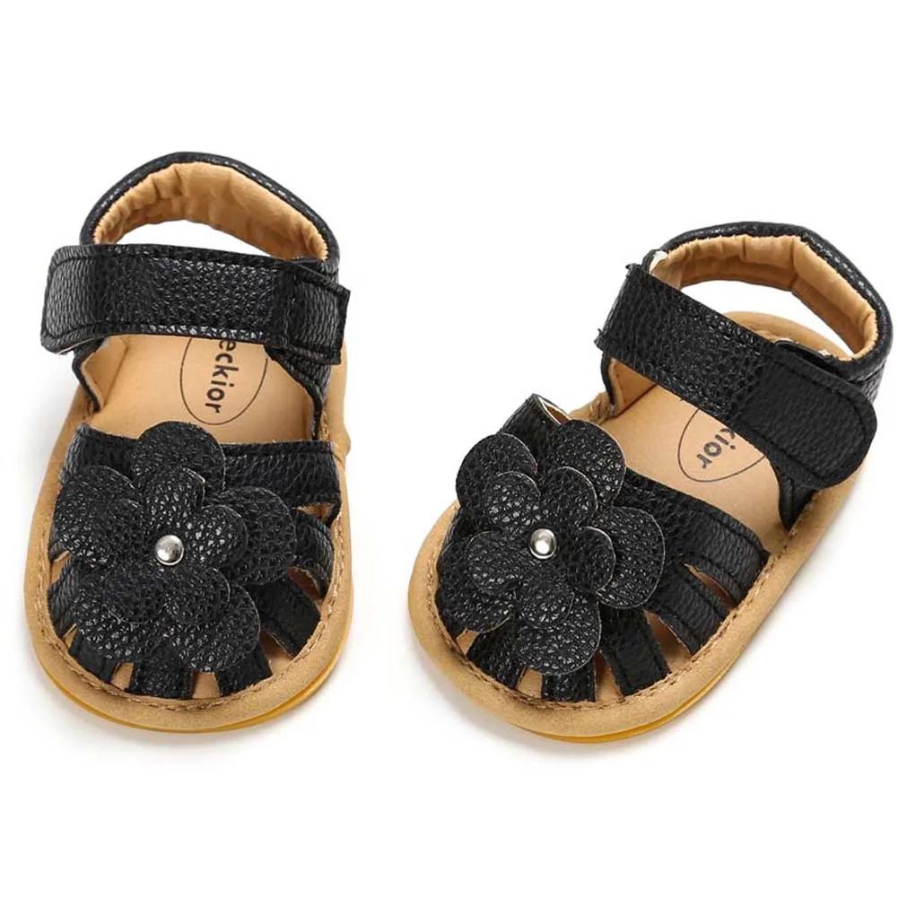 Sandales de plage pour bébés filles, chaussures plates et semelle souple, antidérapantes, robe de ma