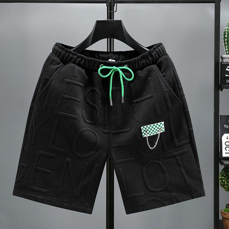 Short tricoté pour hommes, nouvelle mode, confortable, taille élastique, vêtements, pantalon court r