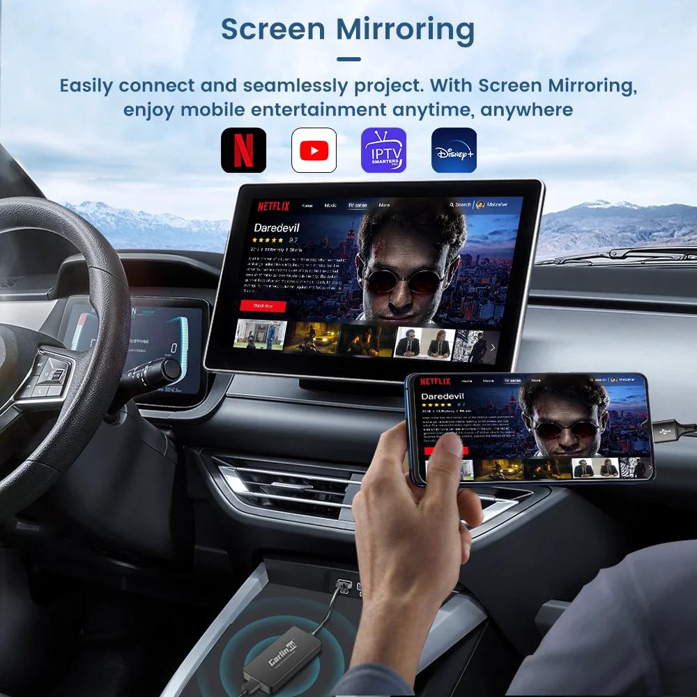 Carlinkit CCPA sans fil Android Auto adaptateur CarPlay sans fil miroir d'écran pour modifier le sys