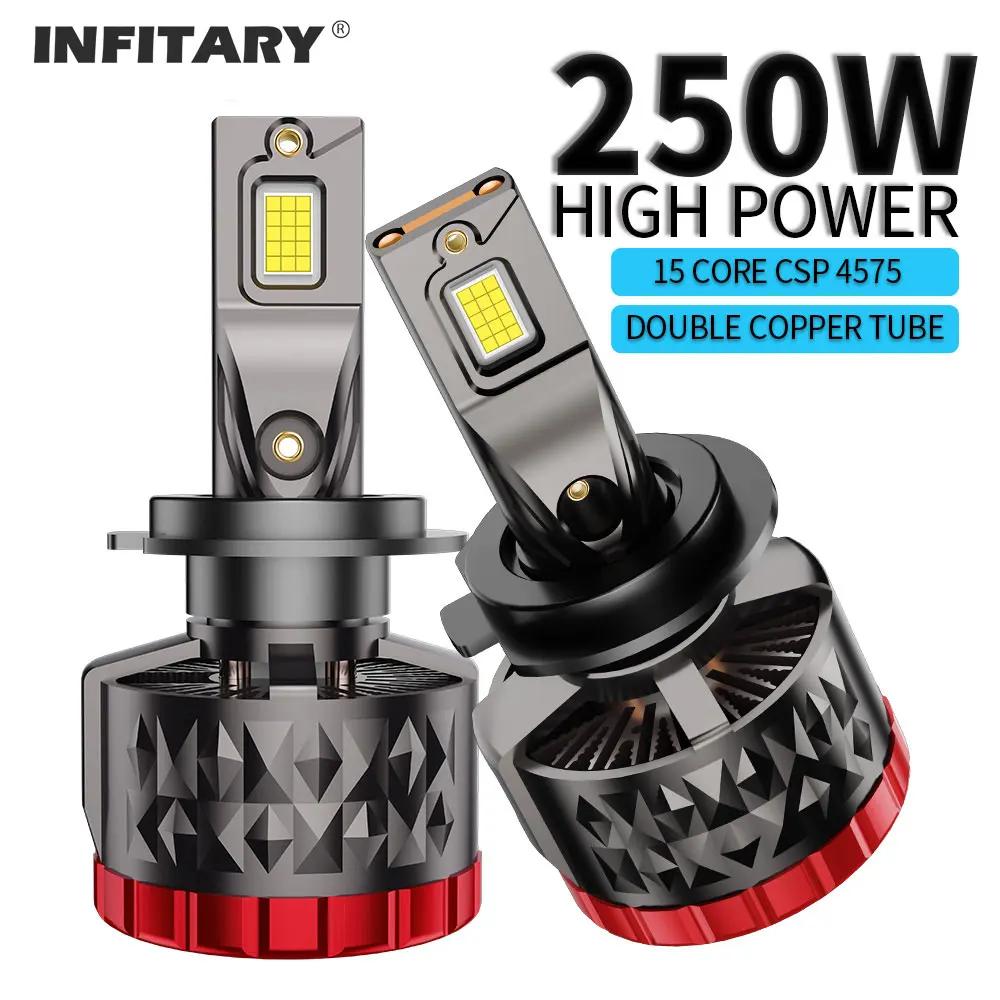 Infitary H7 H4 LED phare de voiture 250W CANBUS ampoule H8 H9 H11 HB3 9005 HB4 9006 62000LM lampe Do