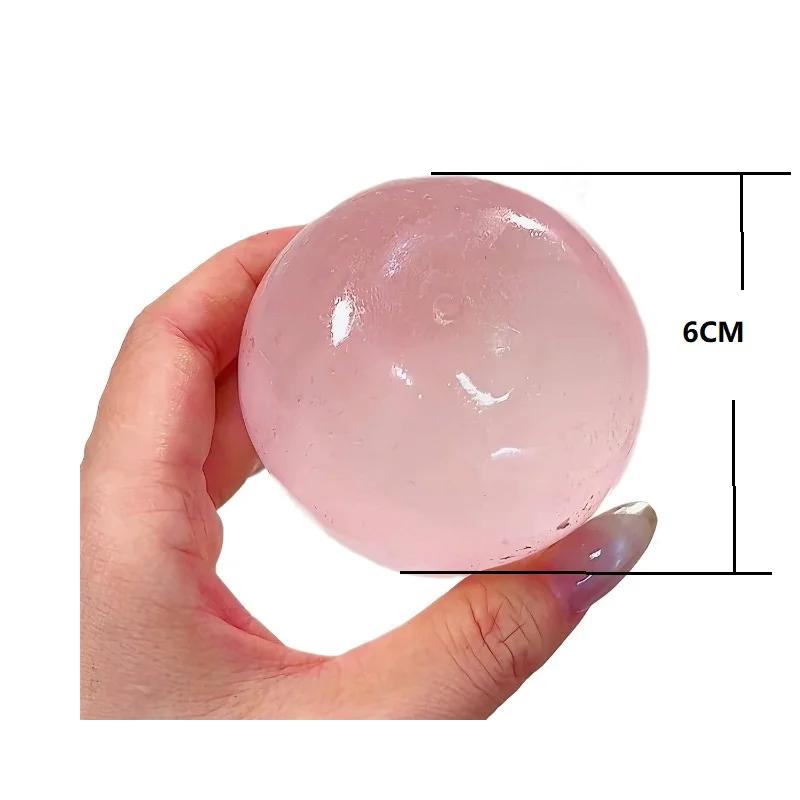 Jouets Squishy en Maltose Bleue Anti-Stress, Jouets Sensoriels Fidgets, Jouet Souple Transparent Sim