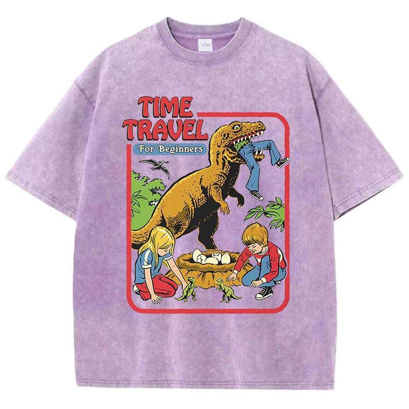T-Shirt à Manches Courtes en Coton pour Homme, Vêtement Rétro, Décontracté, Respirant, à la Mode