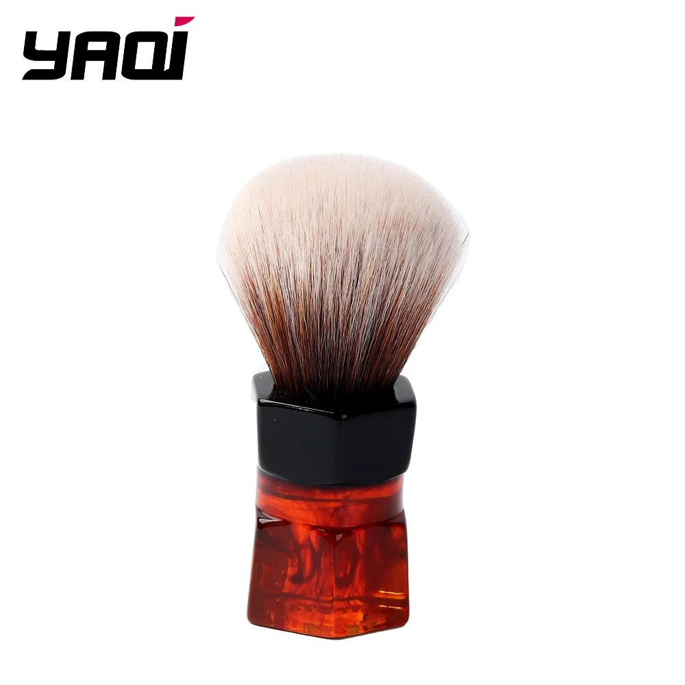 YAQI-Barbe à cheveux synthétiques Moka Express, 24mm, blaireau de rasage pour hommes