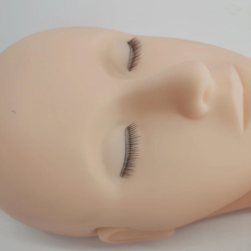 Tête de Mannequin 4D pour la Pratique de l'Extension des Cils, Outils de Formation au Greffage avec 