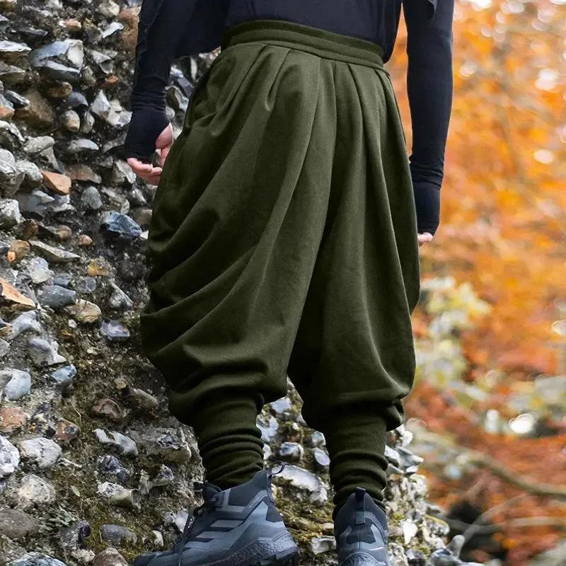 Pantalon de jogging ample pour homme, style streetwear, couleur unie, cordon de serrage, pantalon de