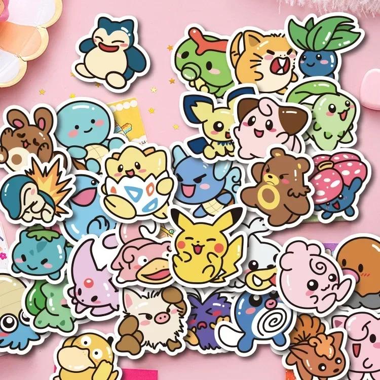 Autocollants Pokémon Pikachu Anime, décalcomanies bricolage pour ordinateur portable, bagages, planc
