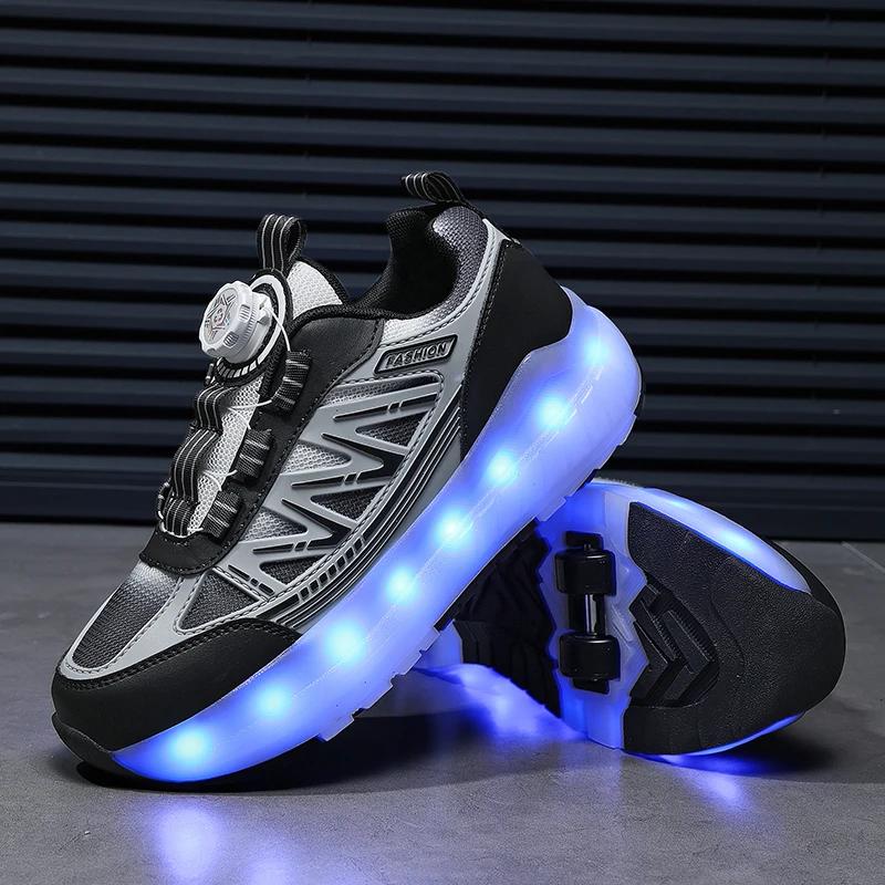 Chaussures de sport de plein air à la mode 2026, chaussures de patins à roulettes, baskets pour enfa