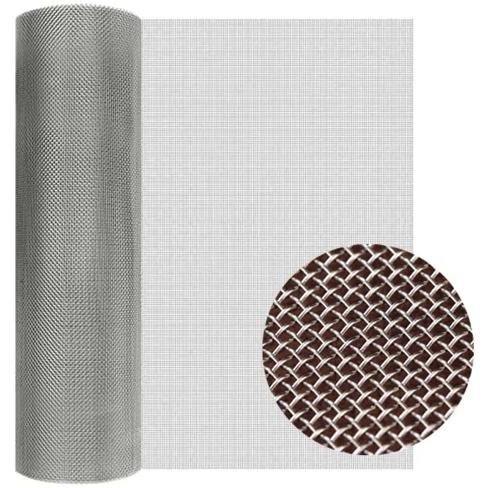 Maille métallique tissée en acier inoxydable 304, trou de 30 mailles de 0.07mm, adaptée aux cages de