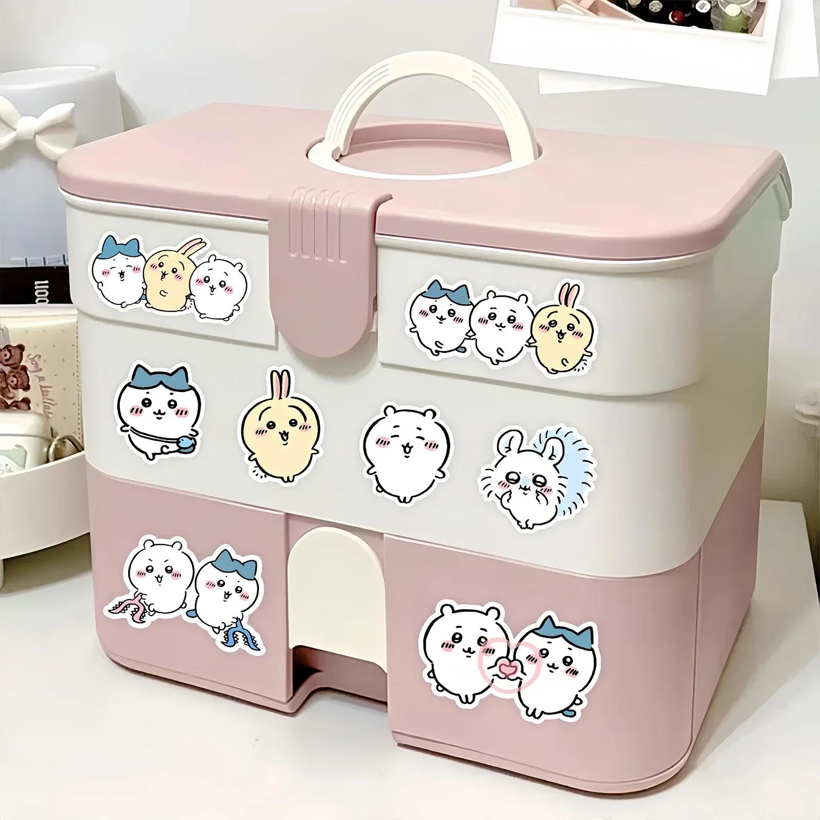 Autocollants Chiikawa de dessin animé Non répétitifs, 100 pièces, autocollants mignons pour tasse d'