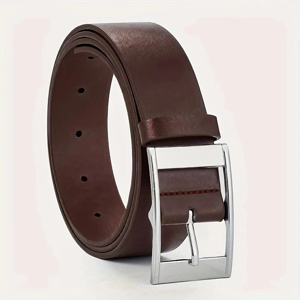 Nouvelle ceinture de luxe pour hommes ceinture en cuir PU boucle ardillon en métal de haute qualité 