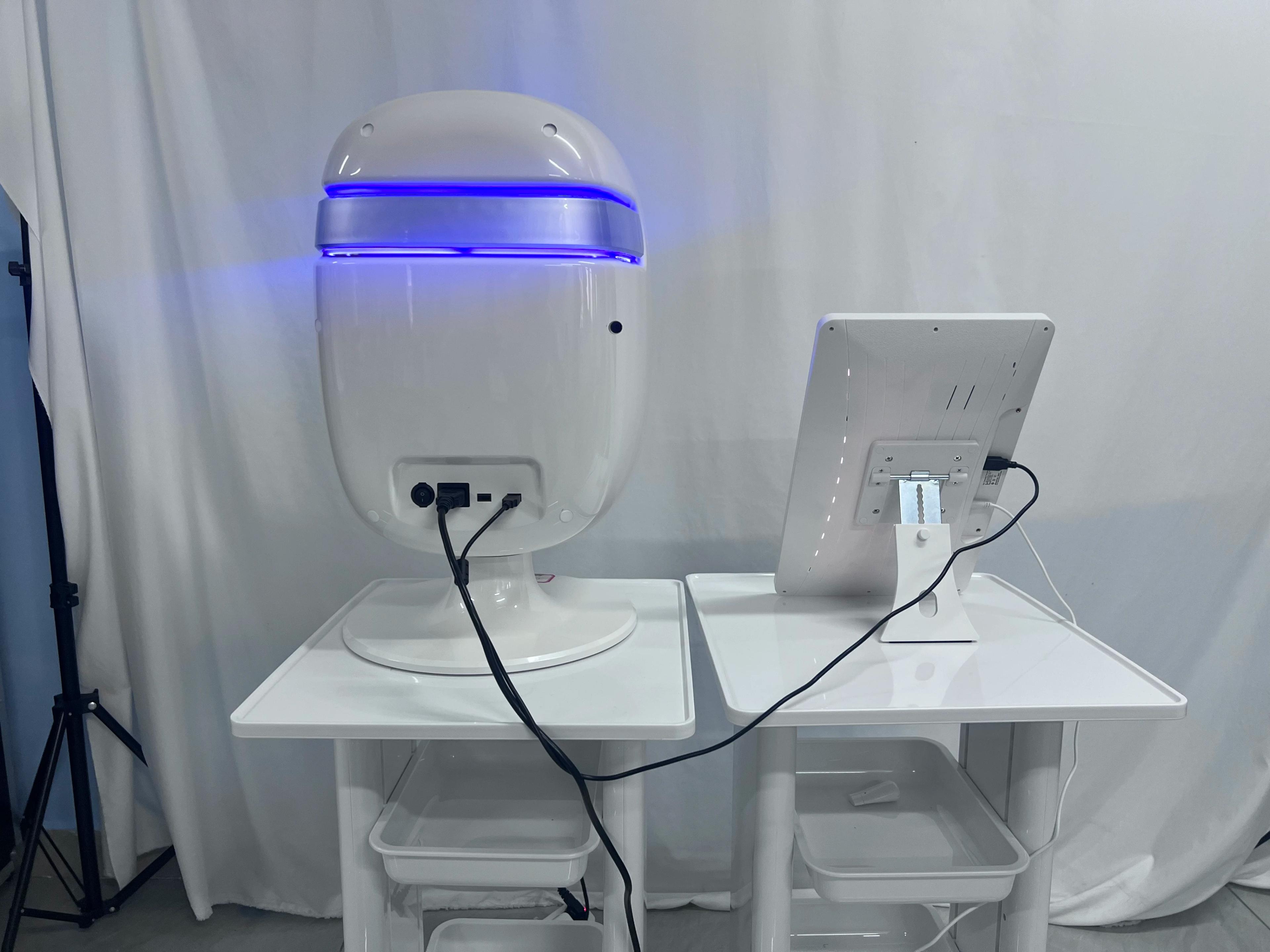 Analyseur de peau AI avec caméra HD 30MP et imagerie spectrale 9 bandes, pour usage clinique, avec r