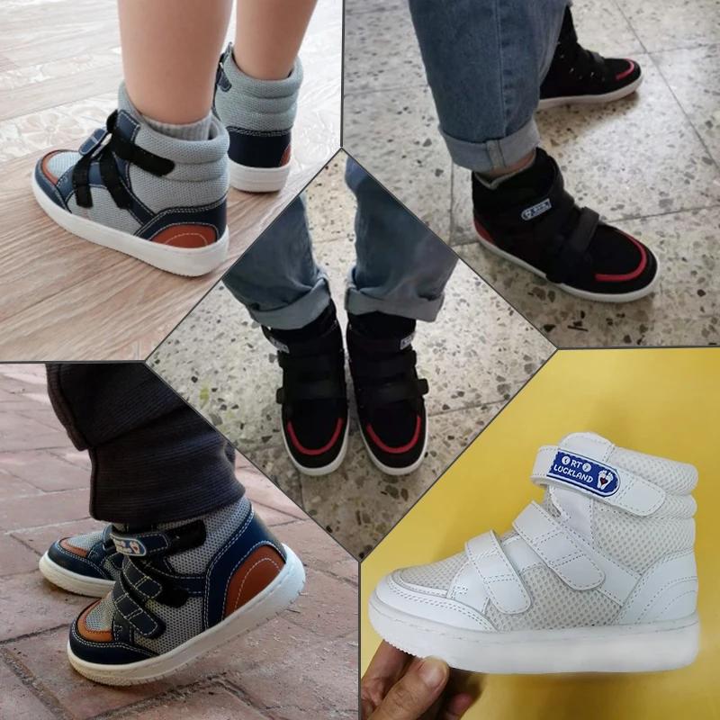 Chaussures orthopédiques avec soutien de la voûte plantaire pour enfants, baskets pour garçons, chau