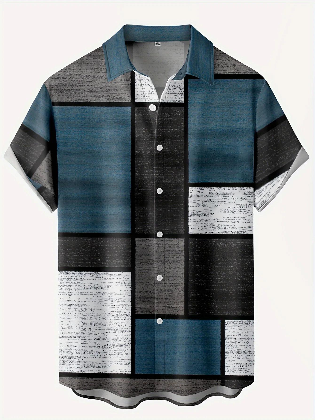 Nouveau Hawaii hommes Vintage chemises décontracté respirant à manches courtes hauts plage fête Plai
